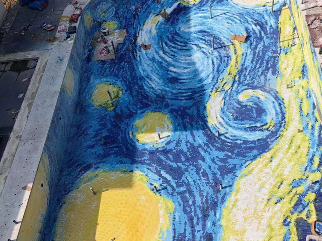 mosaico de piscina