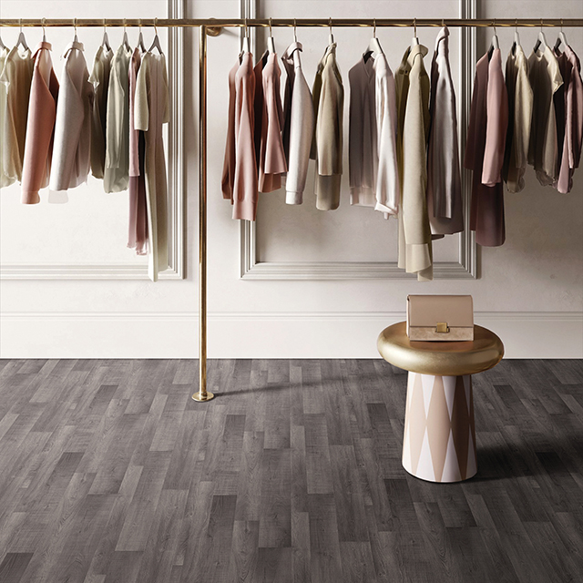 Piso de vinilo de baño - cubierta